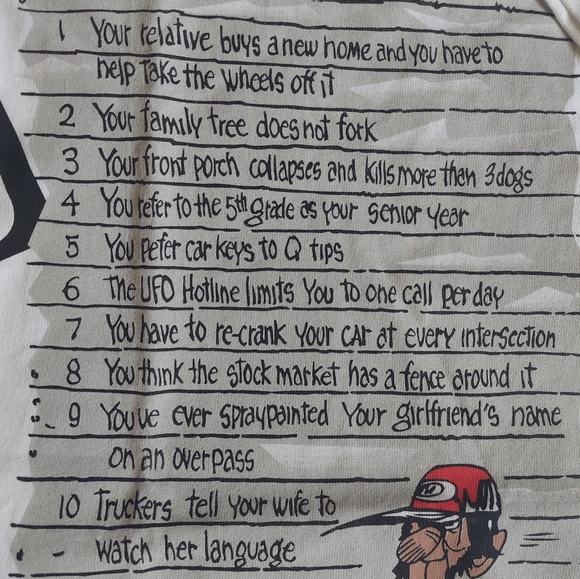 '96 Vintage Redneck Club Red Shirt - Picture 3 of 8